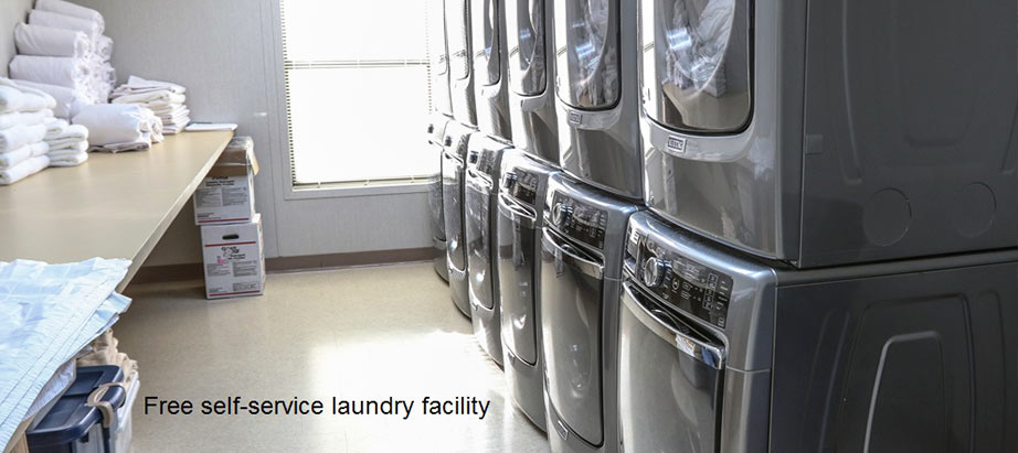 Cuero Oilfield Housing in Free self-service laundry facility