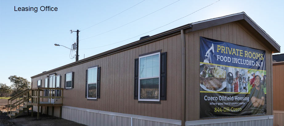 Cuero Oilfield Housing in Leasing office