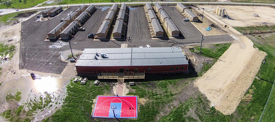 Cuero Oilfield Housing bird eye view