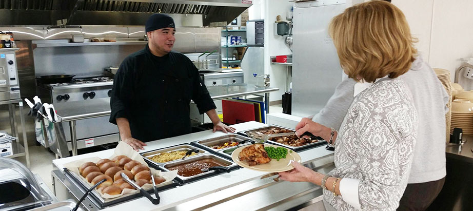 Cuero Oilfield Housing guest take food